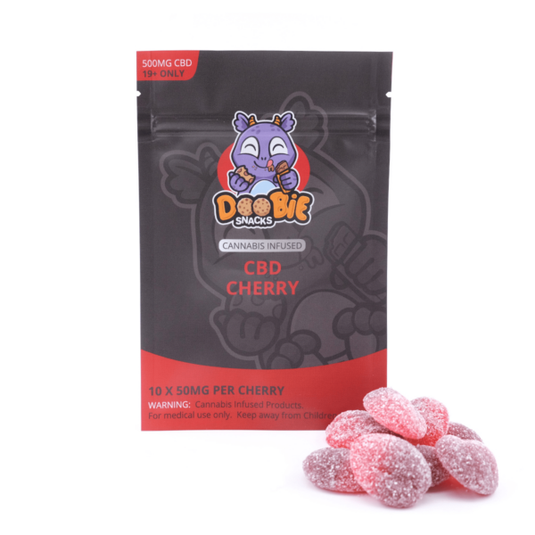 Doobie Snacks – CBD Cherry Gummies – 500mg CBD | Kush Station Canada