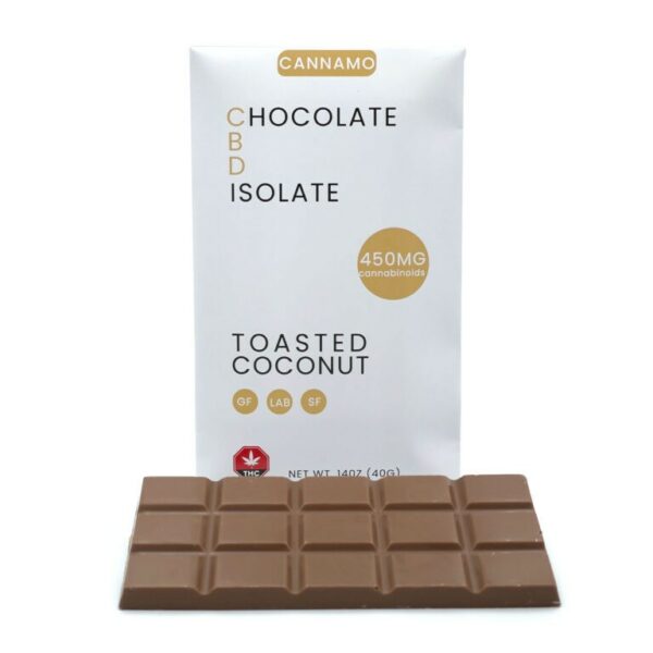 Cannamo – CBD Chocolate Isolate – 450mg – Toasted Coconut | Kush Station Canada